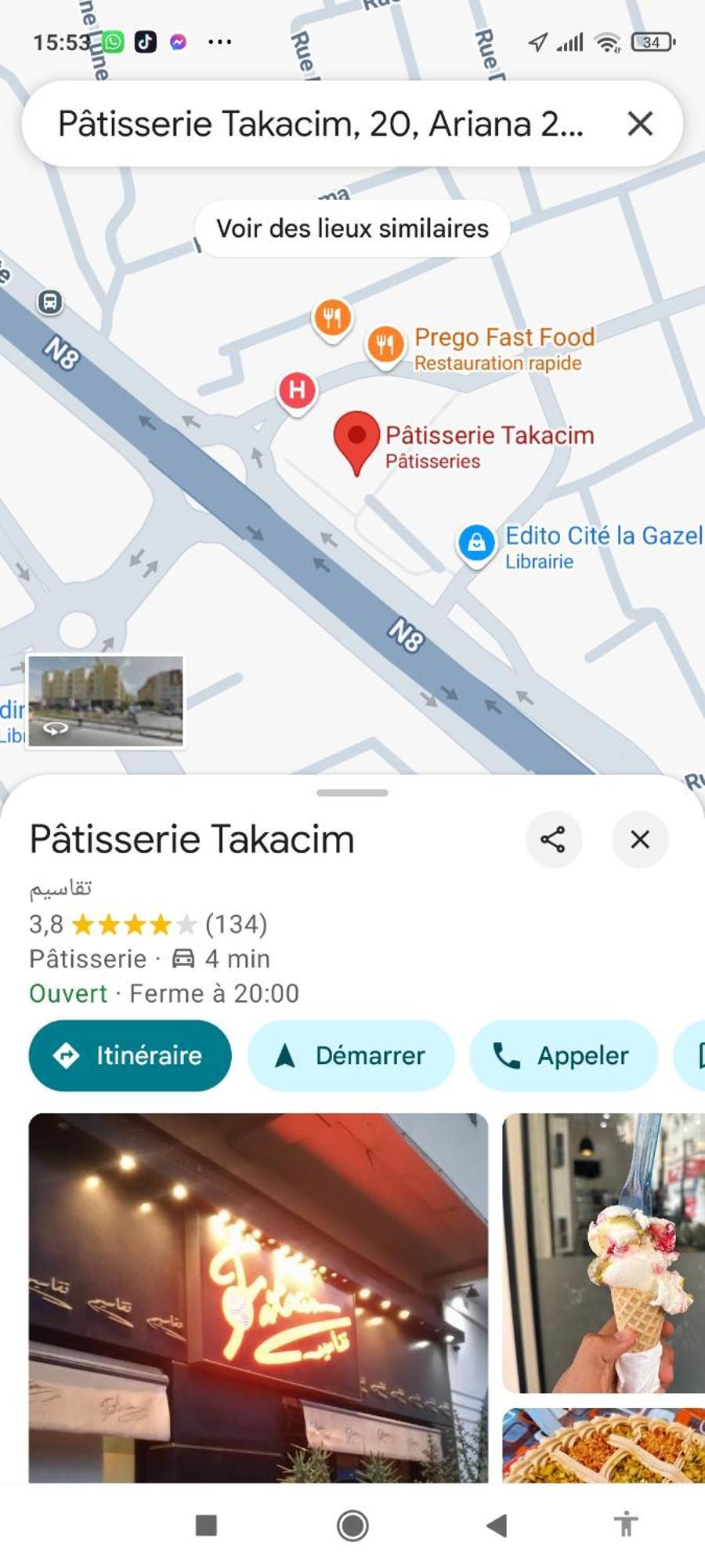 Etage De Villa Avec Jardin, Pres De L'Aireport Et Parking Prive Ariana Esterno foto